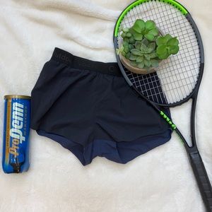 Black and Navy Outdoor Voices Shorts